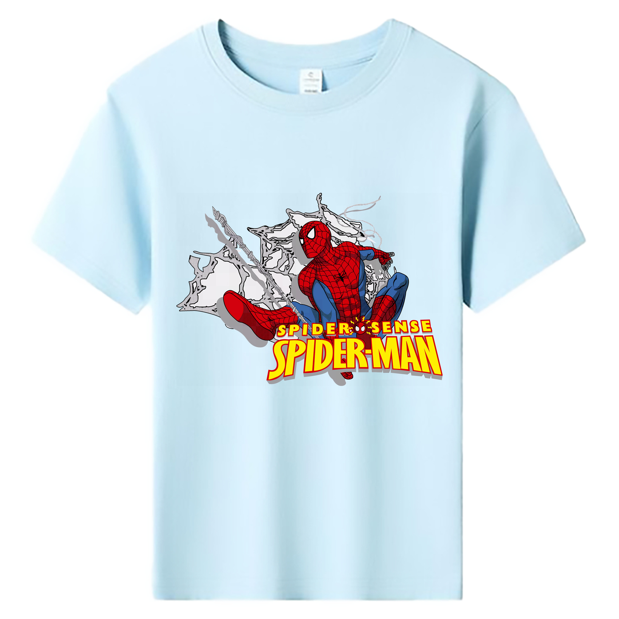 （画像用） Spider Man スパイダーマン 綿100％キッズTシャツ（フロントプリント）